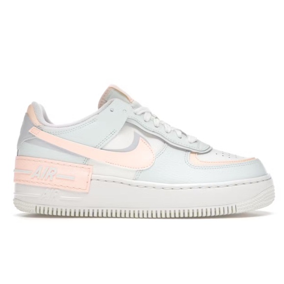 Nike Air Force Shoes - Nike Air Force 1 Low Shadow Green White and Pink Sneakers Size 10.5